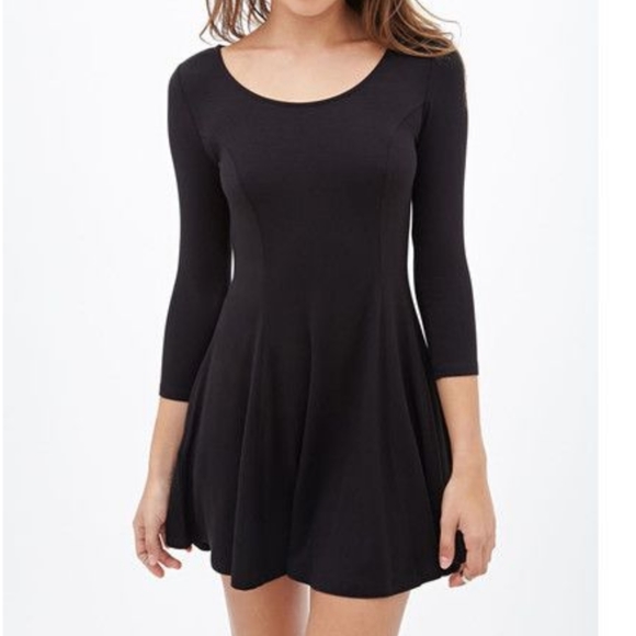 Forever 21 Dresses & Skirts - Forever 21 Long Sleeve Skater Dress